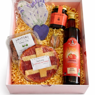 Corbeille Gourmande Fraise & Lavande