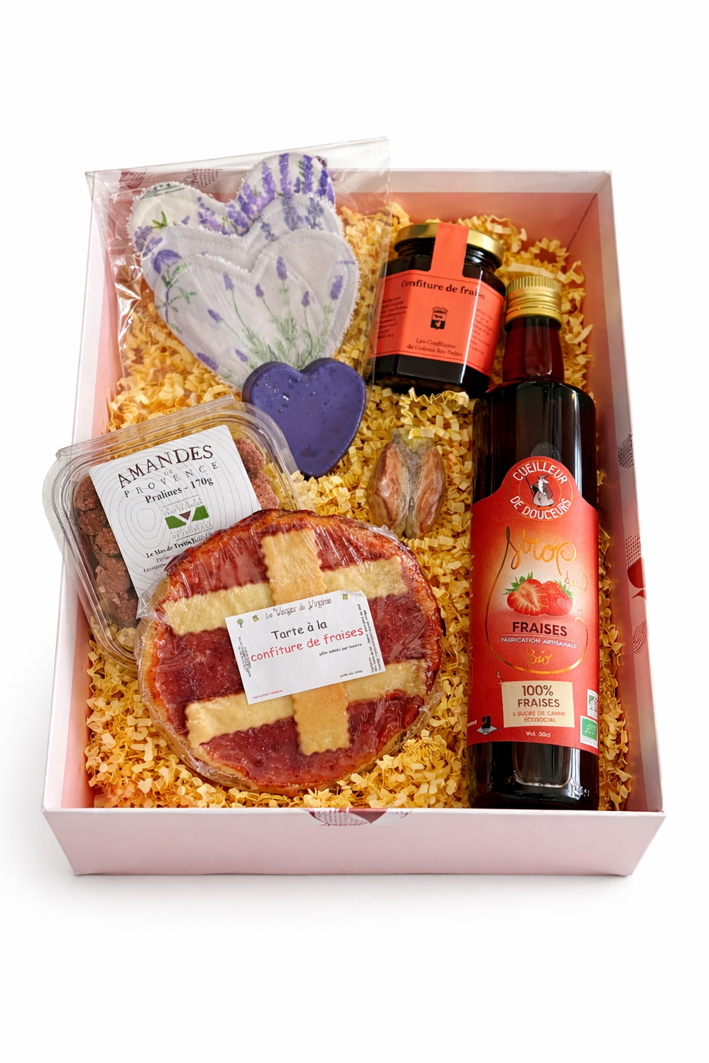 Corbeille Gourmande Fraise & Lavande